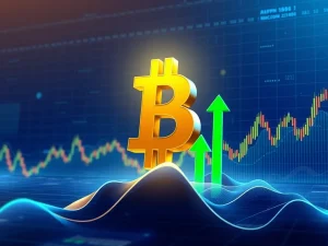 An image symbolizing Bitcoin resilience, showing a strong Bitcoin icon standing firm against market fluctuations, representing its strategic strength and the insights from on-chain metrics.