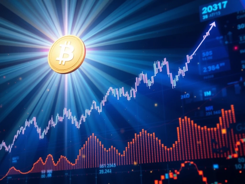 A visual representation of Bitcoin's RSI soaring, indicating a strong bull phase based on PlanB's forecast for crypto market analysis.