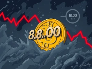 Bitcoin RSI chart showing historic lows amidst a massive Galaxy Digital BTC sell-off, indicating market stress.