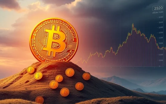 A visual representation of Bitcoin's dominance over altcoins, with the Altcoin Index falling, illustrating the current Bitcoin Season.