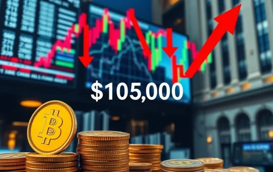 Urgent: Bitcoin Sell Pressure Intensifies as BTC Price Support Holds at $105K