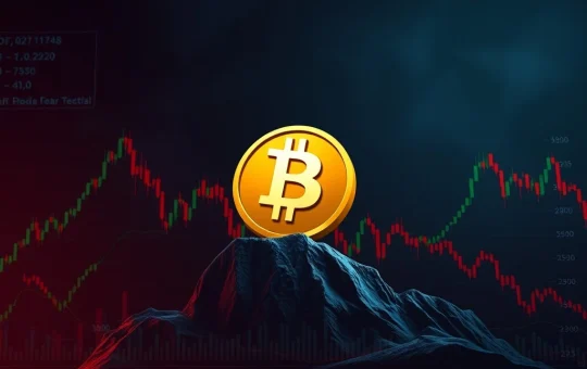 A bearish Bitcoin chart with 'Hyper' dominating, illustrating a significant Bitcoin short position and its impact on market sentiment.