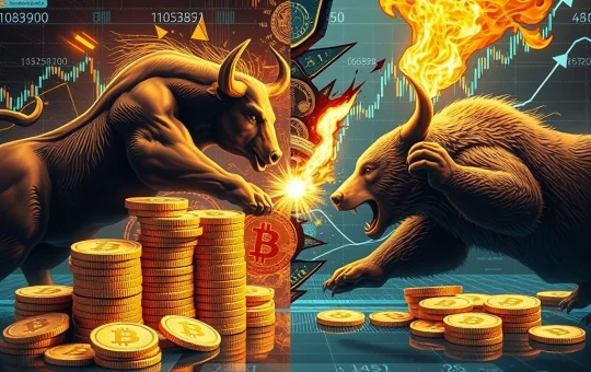 Visualizing Bitcoin's market tension: futures shorting clashes with exchange buying, signaling a potential Bitcoin short squeeze.