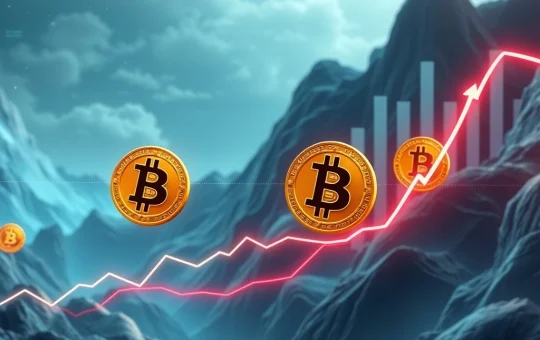 Visualizing a potential Bitcoin short squeeze with BTC price surge, highlighting key liquidity zones and rising BTC dominance.