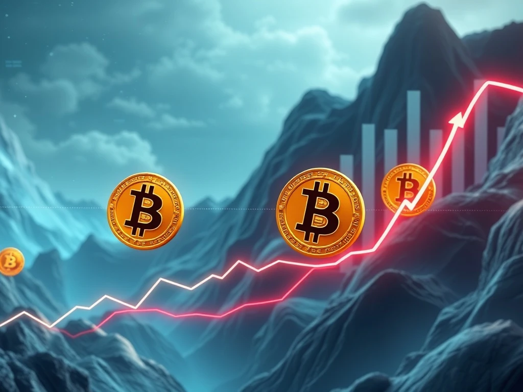 Visualizing a potential Bitcoin short squeeze with BTC price surge, highlighting key liquidity zones and rising BTC dominance.
