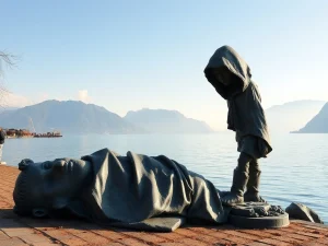 Bitcoin's Resilient Symbol: Satoshi Nakamoto Statue Recovered in Lugano