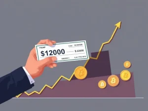 President Trump's potential stimulus checks impacting the Bitcoin and broader crypto market, signaling a potential rally.