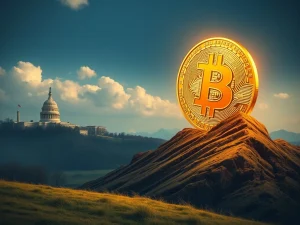 A visual representation of Bitcoin's potential surge, driven by Trump's rate cut advocacy and evolving crypto regulation, hinting at significant market growth.