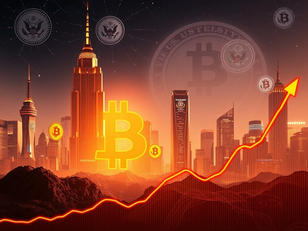 Bitcoin price surge with U.S. Treasuries investing heavily in cryptocurrency