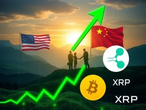 Bitcoin price surges amidst extended US-China tariff talks, illustrating the crypto market's reaction.