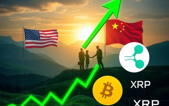 Bitcoin price surges amidst extended US-China tariff talks, illustrating the crypto market's reaction.