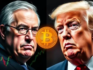 Bitcoin shines between Powell and Trump in economic debate