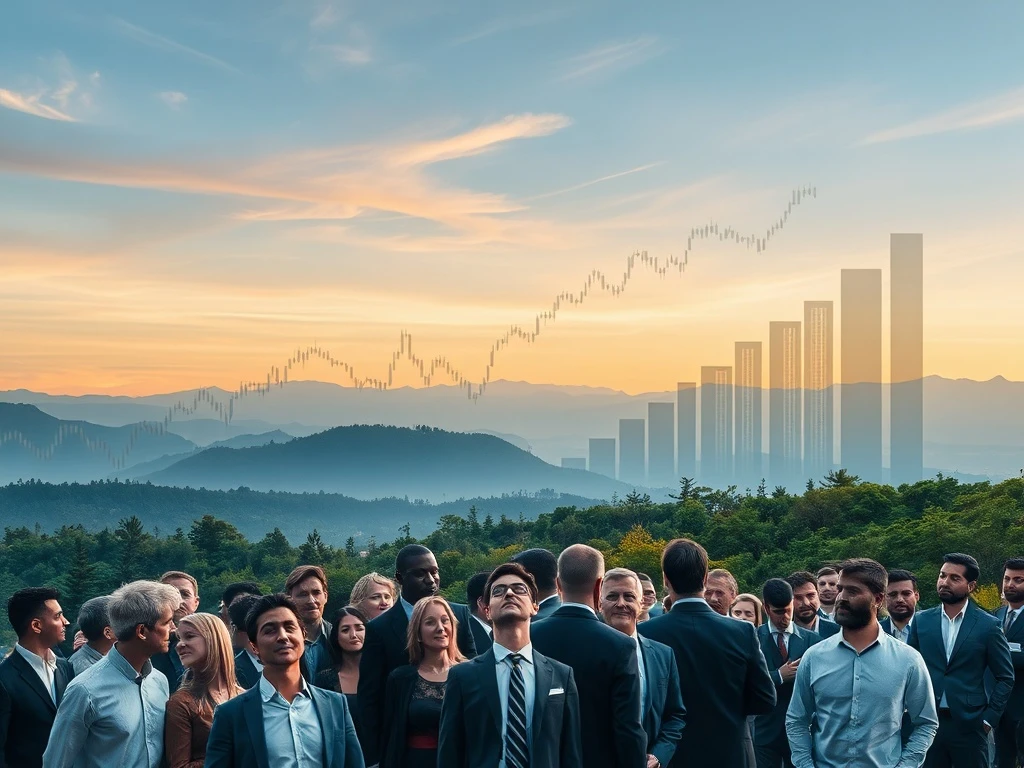 Chart depicting Bitcoin volatility and growth, highlighting strategic entry points for long-term investors amidst significant institutional re-entry.