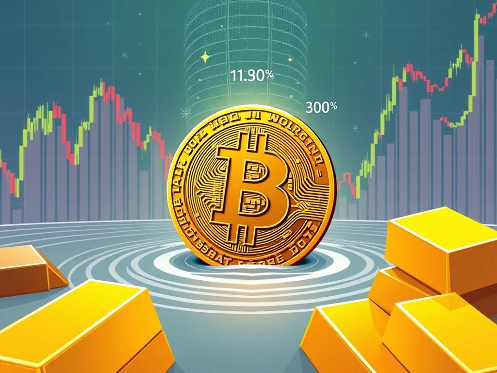 Charts showing synchronized low Bitcoin volatility, S&P 500, and gold, signaling a crucial market inflection point.