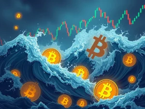 A visual representation of Bitcoin volatility and dormant coins impacting the BTC price, signaling crucial market shifts.