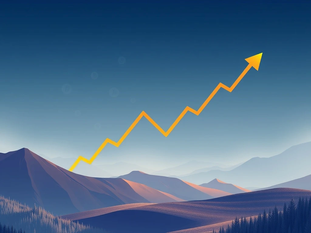 A chart illustrating Bitcoin's rising wedge pattern, highlighting key support levels and the potential for a significant price drop. Focuses on Bitcoin technical analysis.