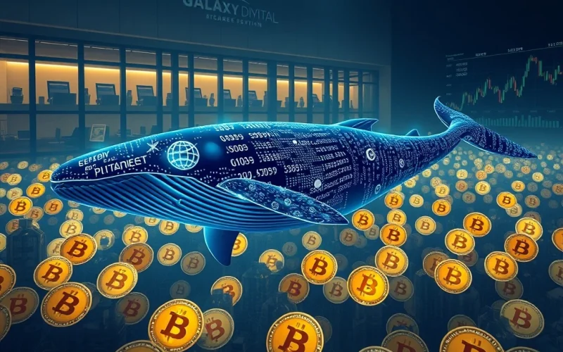 An unprecedented Bitcoin whale sale of 80,000 BTC facilitated by Galaxy Digital, showcasing crypto market stability.