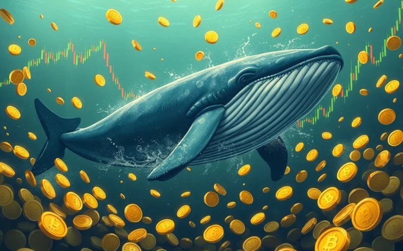 Bitcoin whale accumulating BTC during market consolidation
