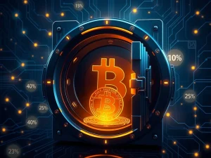 Bitcoin yield vault showing secure institutional crypto investments with Solv Protocol