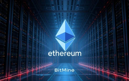 A visual representation of BitMine's significant Ethereum News, highlighting their substantial ETH holdings and staking strategy.