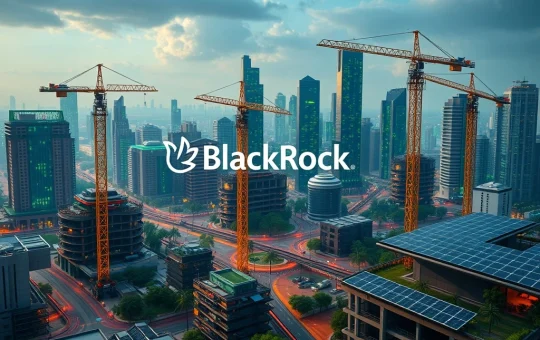 BlackRock's vision for ESG-focused infrastructure investment in a futuristic city