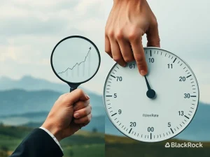 BlackRock's leaders debating the crucial timing of Fed rate cuts amidst economic strain and inflation risk.