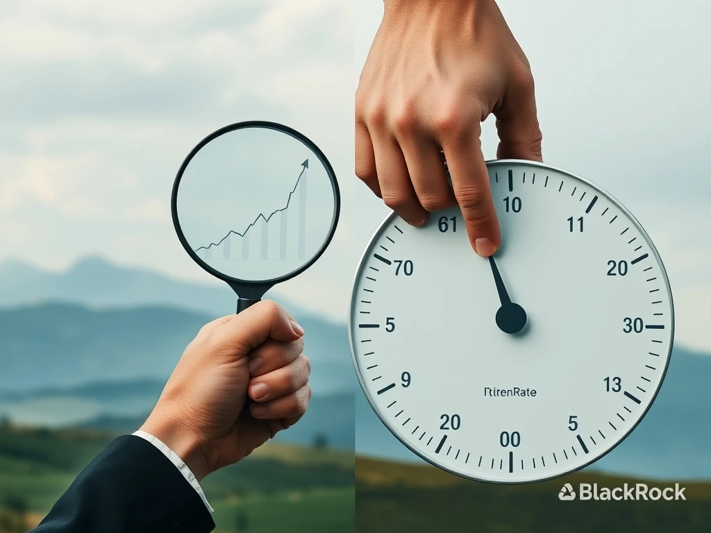 BlackRock's leaders debating the crucial timing of Fed rate cuts amidst economic strain and inflation risk.