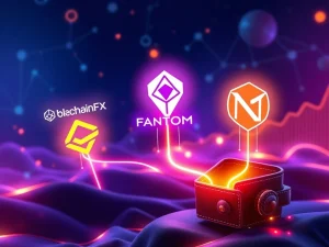 Visualizing the future of crypto staking, with BlockchainFX leading the charge for passive income alongside Fantom and NEAR Protocol.