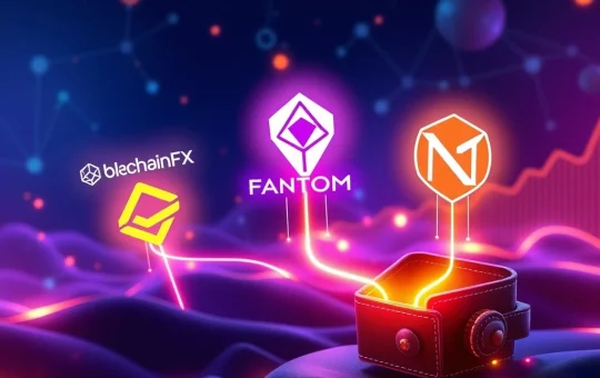 Visualizing the future of crypto staking, with BlockchainFX leading the charge for passive income alongside Fantom and NEAR Protocol.