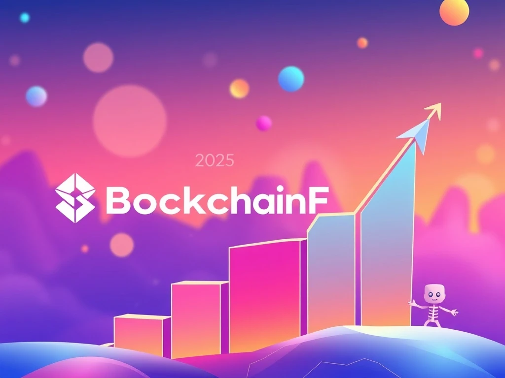 A vibrant digital illustration depicting the successful BlockchainFX presale logo prominently, with smaller, more uncertain representations of BlockDAG and Little Pepe in the background, symbolizing market comparison and utility token dominance.