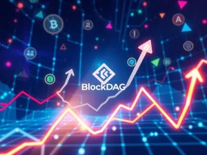 Charts showing BlockDAG and other mid-cap altcoins surging, representing significant crypto investment growth during the altcoin season.