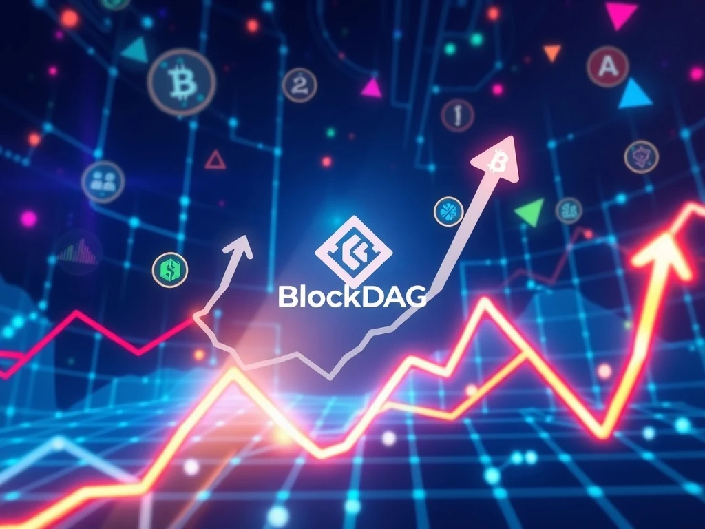 Charts showing BlockDAG and other mid-cap altcoins surging, representing significant crypto investment growth during the altcoin season.