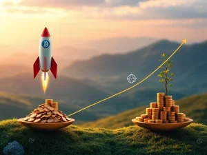 Visualizing the contrasting investment strategies of BlockDAG's rapid presale growth and Cardano's steady, long-term potential.