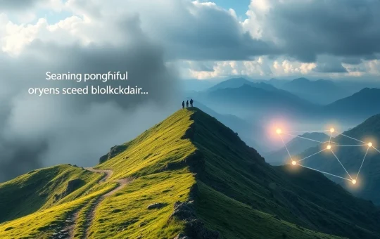A visual metaphor contrasting BlockDAG's prolonged, uncertain crypto presale with DeSoc crypto's clear path to transparent success.