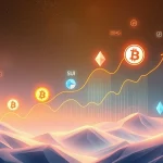 Dynamic charts showing BlockDAG and other mid-cap crypto assets surging, illustrating the significant growth and high return potential in the current market.
