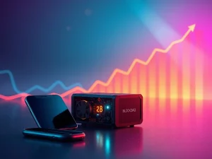 BlockDAG mining demo hardware and mobile app symbolizing innovation and potential for significant crypto returns.
