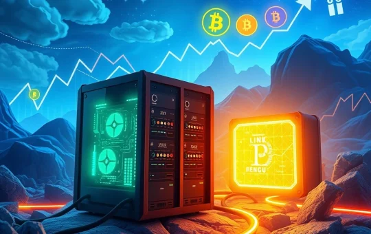 Visualizing BlockDAG's powerful crypto mining technology driving presale success and market surges for other altcoins.