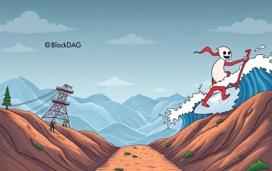BlockDAG's stable growth contrasted with Neo Pepe's volatile meme surge, illustrating crypto presale investment choices.