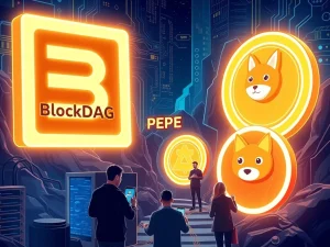 BlockDAG and trending cryptos PEPE, ADA, DOGE in a dynamic digital market scene
