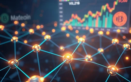 BlockDAG Presale success shown by a secure, liquid crypto network, contrasting with volatile, speculative digital assets.