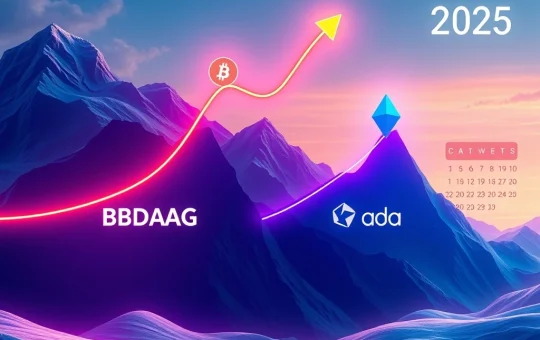 Graph showing BlockDAG presale's explosive ROI potential significantly outperforming Cardano's growth.