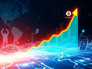 A visual representation of BlockDAG's incredible growth, showcasing the soaring presale success and projected crypto gains.