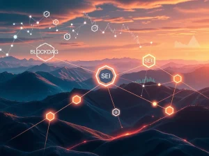 Visualizing BlockDAG's growth and other leading crypto projects shifting focus to real-world utility and blockchain innovation.