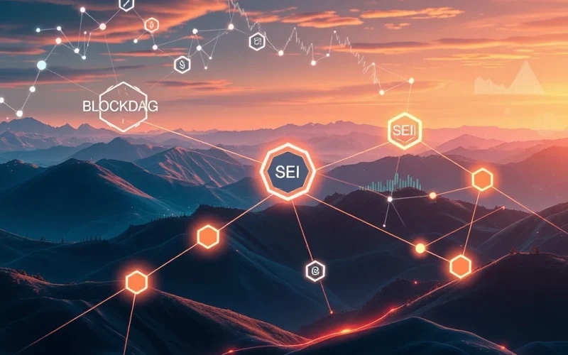 Visualizing BlockDAG's growth and other leading crypto projects shifting focus to real-world utility and blockchain innovation.