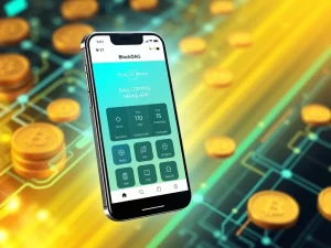 BlockDAG X1 Miner App showcasing crypto mining on a smartphone with high ROI potential