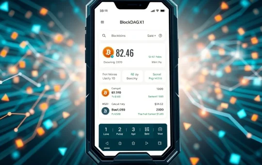 BlockDAG X1 mobile mining app interface showcasing BDAG token growth