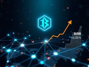 BNB Chain's impressive growth, highlighting its surging DEX volume and the rising BNB price, driven by strategic blockchain scalability upgrades.