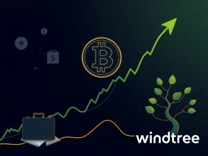 Chart showing BNB price surge fueled by Windtree's strategic BNB investment, targeting $850 amidst growing institutional crypto adoption.