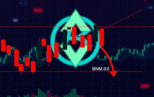 A BNB price prediction chart showing an ABC corrective pattern and potential drops to key support levels.