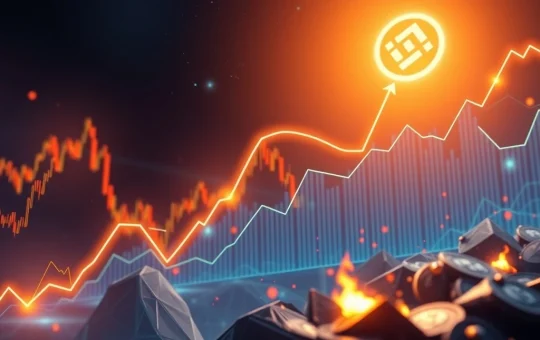 A vibrant graphic showing BNB price surging to $800, representing strong institutional investment and market growth.